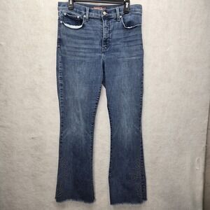 Lucky Brand Jeans Legend  Womens Sz 14/32R Stevie High Rise  Flare‎ Distressed